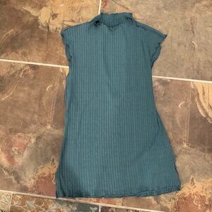 NWT Free People Intimately Mock Neck Sea Foam Ribbed Tank with Keyhole Back